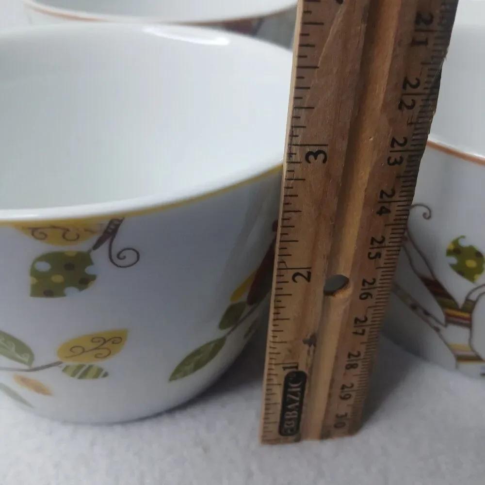4 Enchanted Woods Appetizer Bowls 222 Fifth PTS 4 3/8